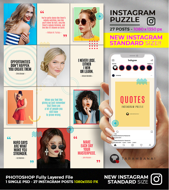 QUOTES - Feed Puzzle para Instagram